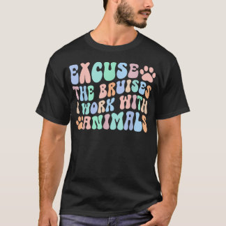 Work With Animals Vet Tech Veterinary Tech Vet T-Shirt