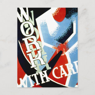 Work With Care Postcard