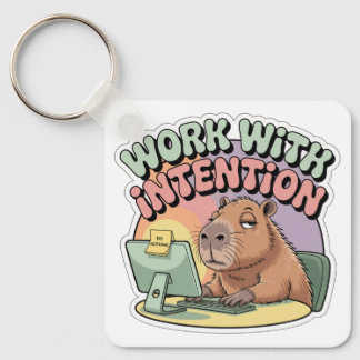 Work With Intention Key Ring