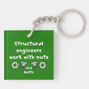 Work With Nuts Key Ring