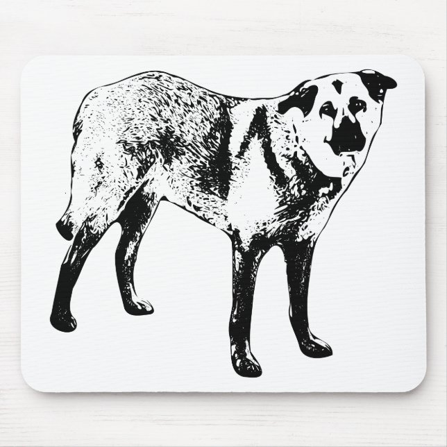workday hush, tibetan mix mouse mat (Front)