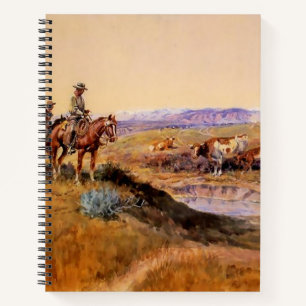 “Worked Over” Western Art by Charles M Russell Notebook