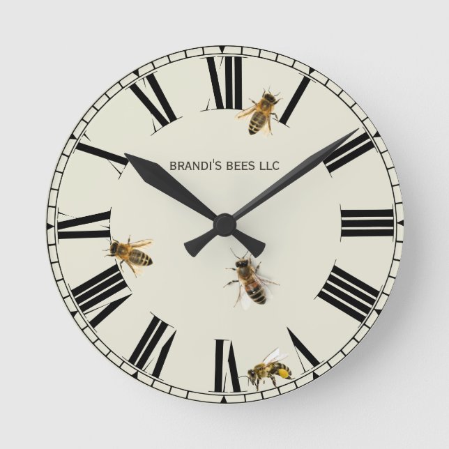 Worker Bee Apiary Shop Clock (Front)
