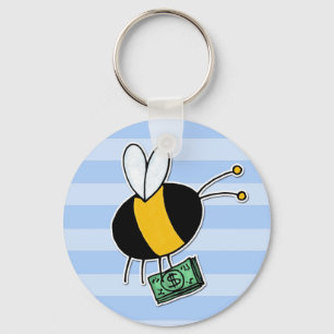 worker bee - banker key ring