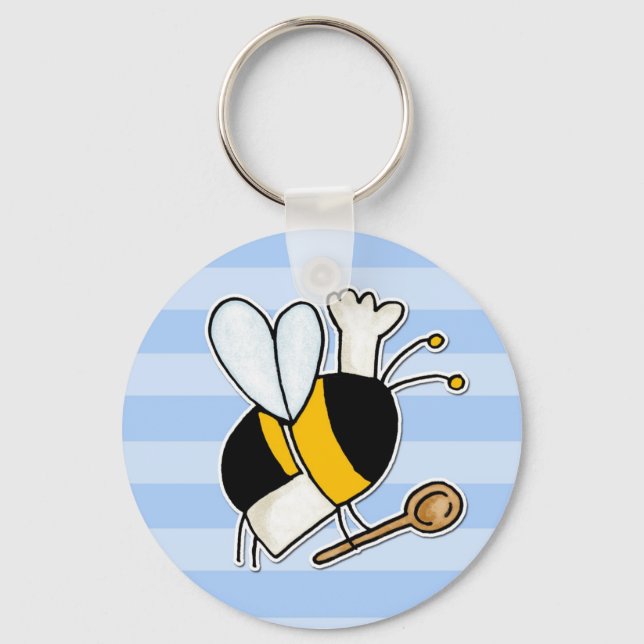 worker bee - chef key ring (Front)
