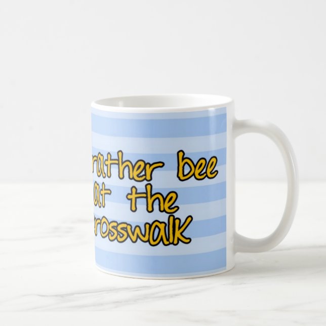 worker bee - crossing guard coffee mug (Right)
