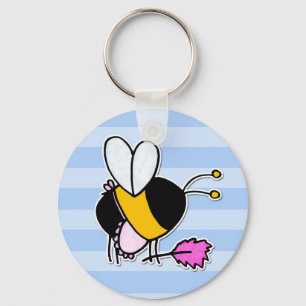 worker bee - maid key ring