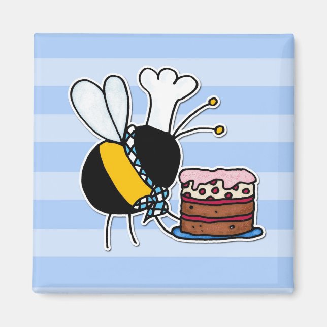 worker bee - pastry chef magnet (Front)