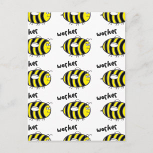 Worker Bee Postcard