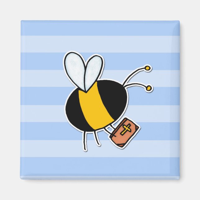 worker bee - preacher magnet (Front)