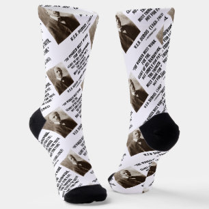 Worker Must Work For Handiwork Thinker Truth Quote Socks