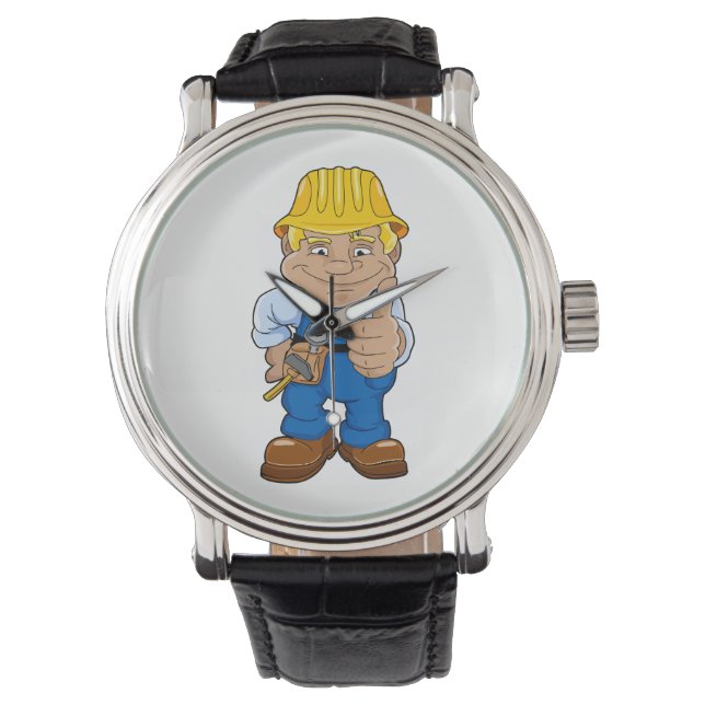 Worker With Hard Hat Watch (Front)