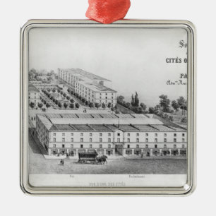 Workers' housing estate metal tree decoration