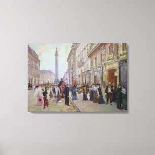 Workers leaving the Maison Paquin Canvas Print