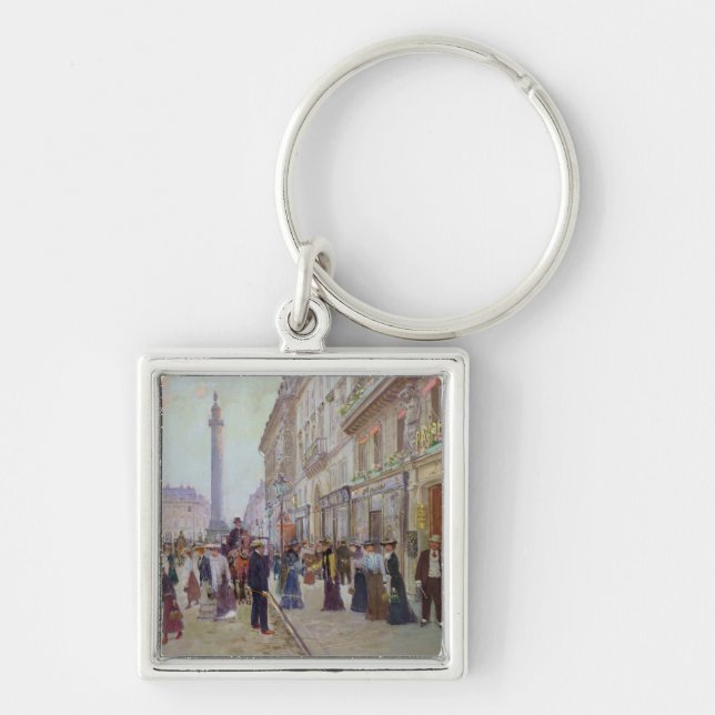 Workers leaving the Maison Paquin Key Ring (Front)