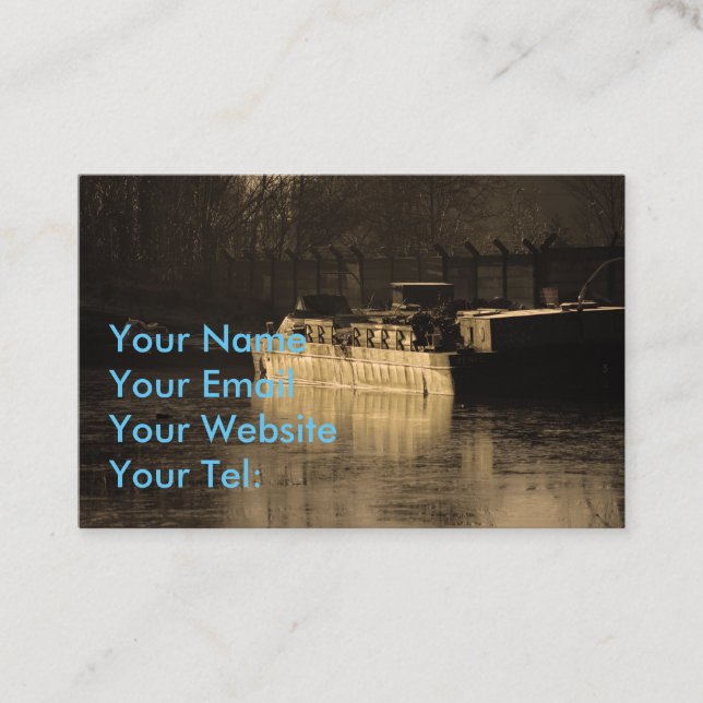 Working Barge Business Card (Front)