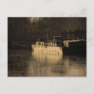 Working Barge Postcard