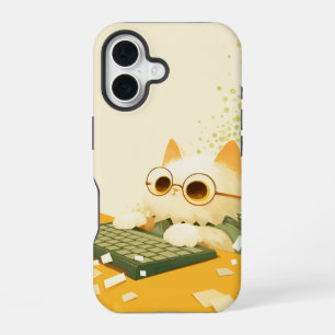 Working cat Phone Case, Apple iPhone 16, Tough 16 Case