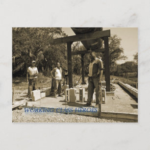 working class heroes postcard