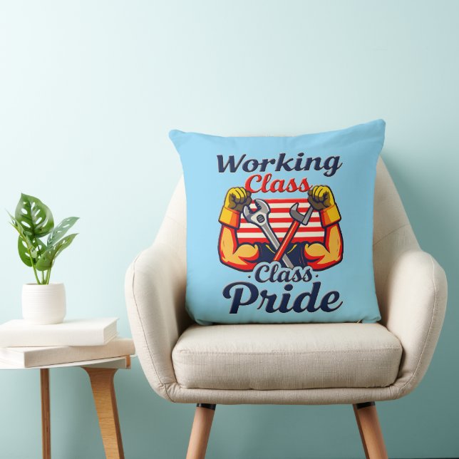Working Class Pride Strong Arms Design Cushion (Chair)