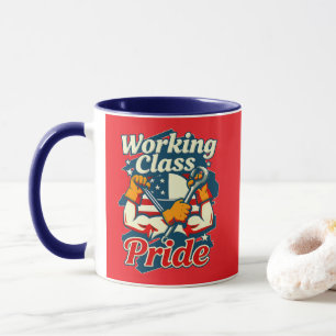 Working Class Pride Vintage American Worker Design Mug