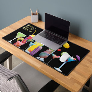 "Working for the Weekend" Cocktails Fun Desk Mat