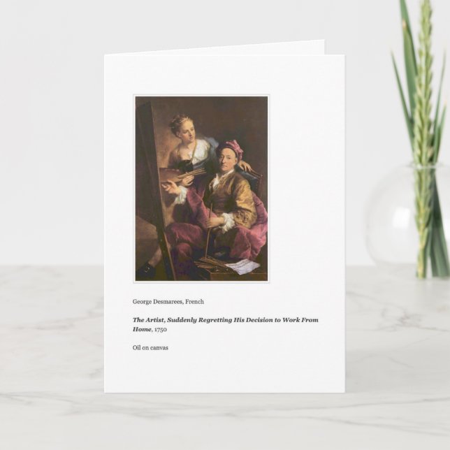 WORKING FROM HOME FATHER'S DAY CARD (Front)