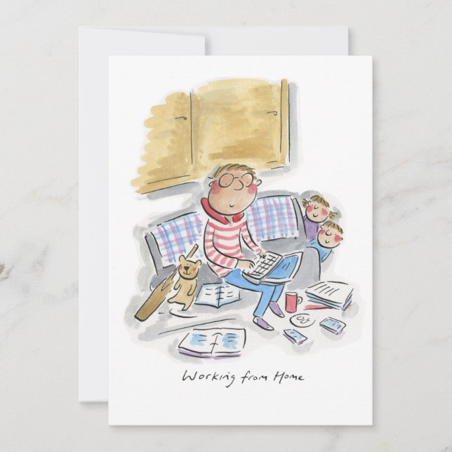 Working from Home Invitation (Front)