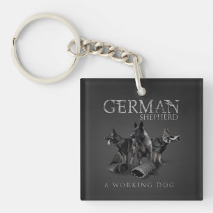 Working German Shepherd Dog  - GSD Key Ring