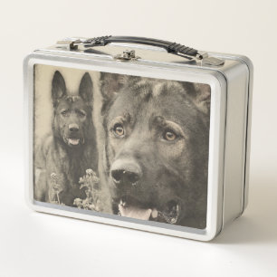 Working German Shepherd Dog  - GSD Metal Lunch Box