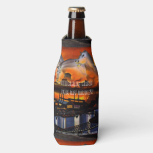 "Working Hard For My Money" Bottle Cooler