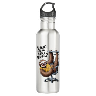 Working Hard or Hardly Working Sloth 710 Ml Water Bottle