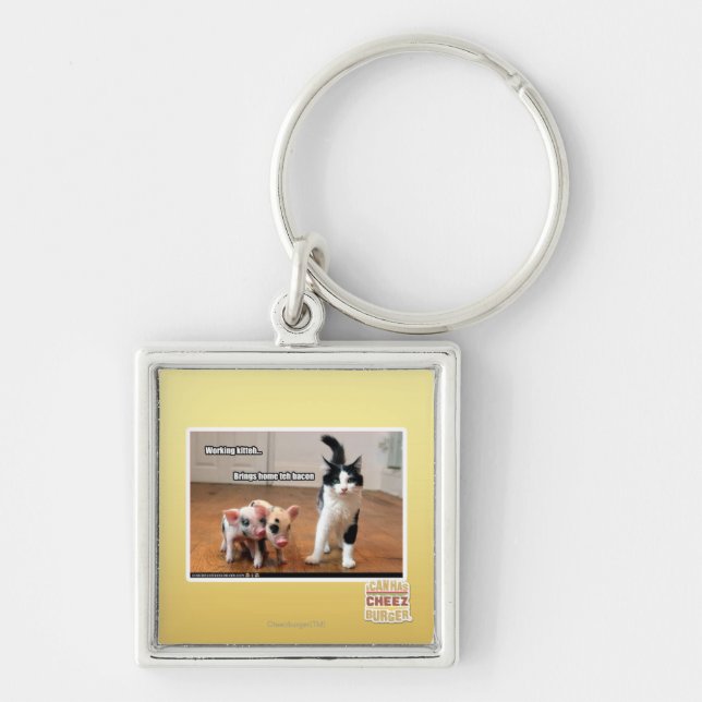Working kitteh key ring (Front)