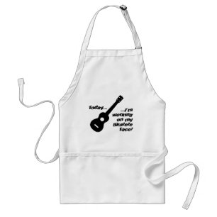 Working on my ukulele face! standard apron