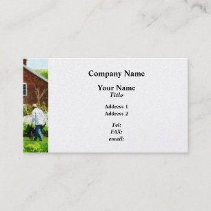Working on the Farm - Platinum Finish Business Card
