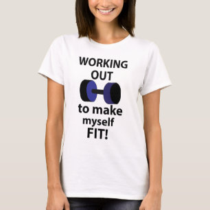 Working Out Workout Weights Working Out T-Shirt