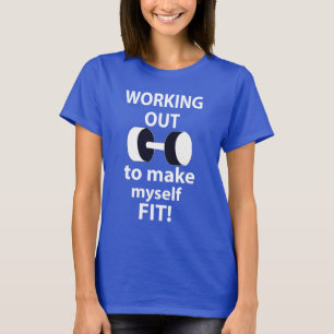 Working Out Workout Weights Working Out T-Shirt