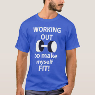 Working Out Workout Weights Working Out T-Shirt