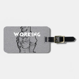 Working Overtime Luggage Tag
