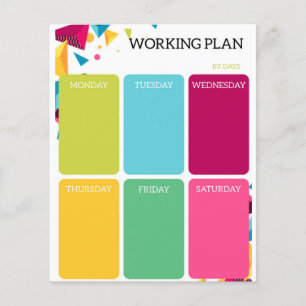 Working plan