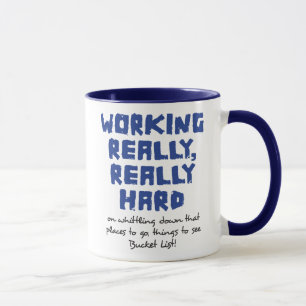 Working Really, Really Hard Ringer Mug