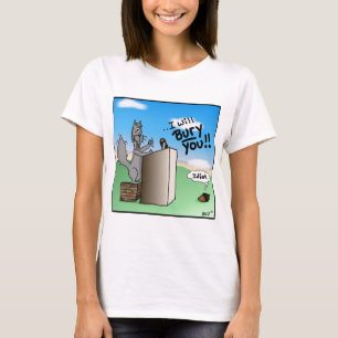 Working Squirrel: I Will Bury You Speech Cartoon. T-Shirt