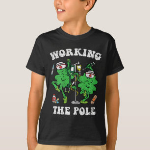 Working The Pole Nurse St Patricks Day Nursing Rn T-Shirt