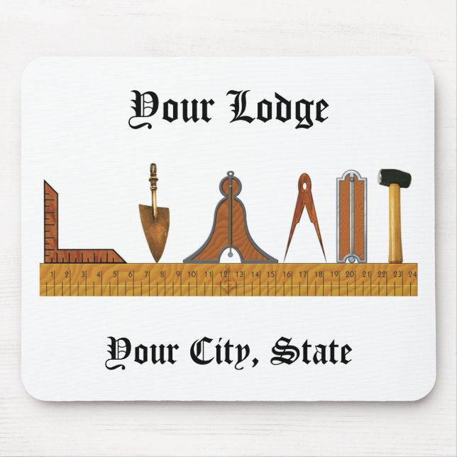 Working Tools of the Freemason Mouse Mat (Front)