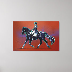 Working Trot Wrapped Canvas