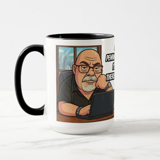 Working Writer 15OZ Mug Designed by Phil Elmore (Left)