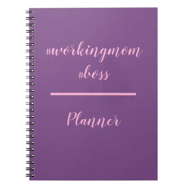 Workingmom Boss Hashtag Planner Notebook (Front)