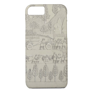 Workmen with implements and ropes for moving a Win iPhone 8/7 Case