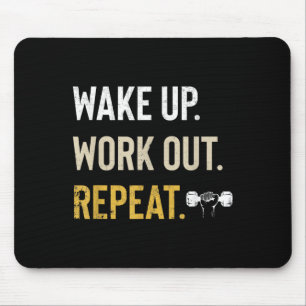 Workou Wake Up Insrational And Motivational Gym Gi Mouse Mat