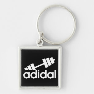 Workout - All Day I Dream About Lifting - Barbell Key Ring